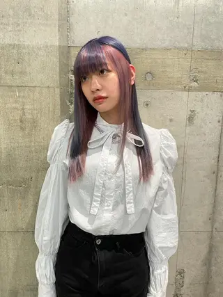 ロング カラー wewe: momoeのヘアスタイル