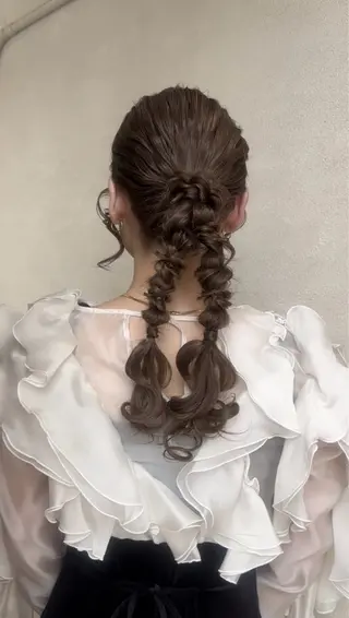 ロング hair make applause.所属・小賀 栞奈のヘアスタイル