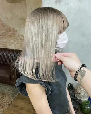 ミディアム カラー 遠藤 拓馬のヘアスタイル