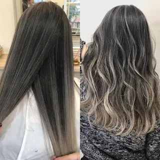 ロング カラー 服部 樹季のヘアスタイル