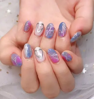 カラー ネイル Q Free nailsのネイルデザイン
