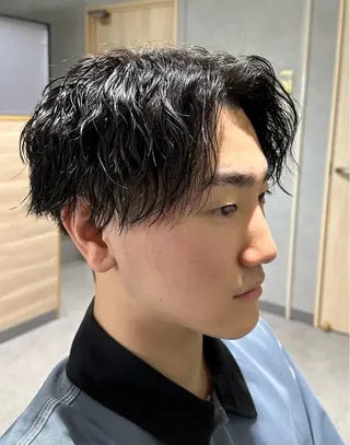 パーマ メンズ 野村 俊太のヘアスタイル