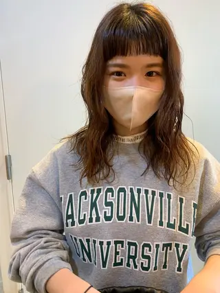 ミディアム パーマ AR.MARA hair  studio所属・AR.MARA サトウヒカルのヘアスタイル