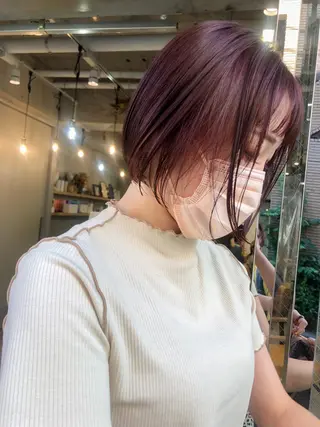 ショート rii-🩰 トレンド韓国ヘアのヘアスタイル