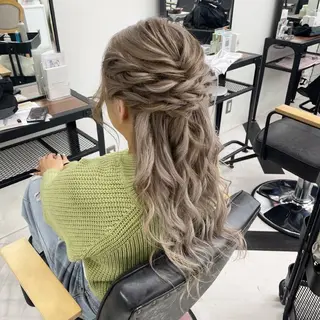 ロング カラー パーマ ヘアアレンジ メンズ mona/ ストレートスタイル✨のヘアスタイル