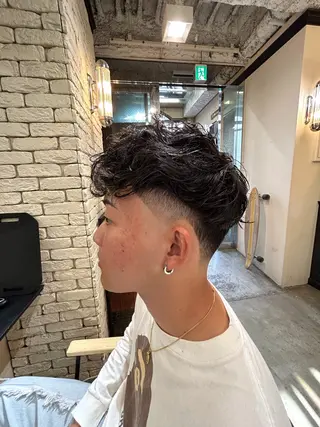 ショート パーマ メンズ lana hair 新宿/髪質改善のヘアスタイル
