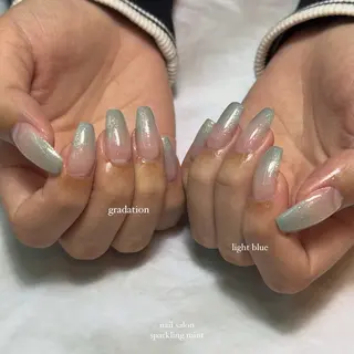 ネイル sparkling mint【スパークリングミント】所属・natsuki 🎀💎モデル様募集のネイルデザイン