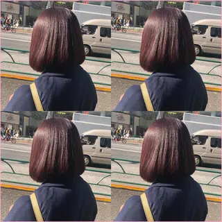 ミディアム カラー パーマ ヘアアレンジ 八巻 晴香のヘアスタイル