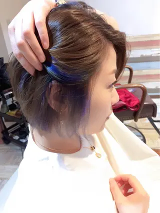 ショート カラー 【垢抜け大人髪】 TIARA西山のヘアスタイル