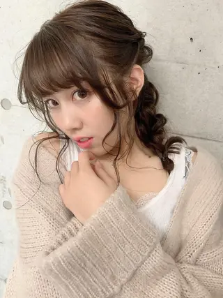 ロング カラー 🌈re-room EIKI🇰🇷のヘアスタイル