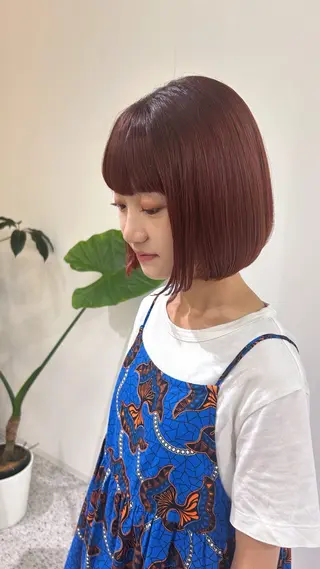 カラー cher. 熊谷衣織のヘアスタイル