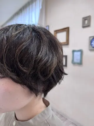 ショート カラー パーマ 新越谷noble店長 松本拓也▶◀*.のヘアスタイル