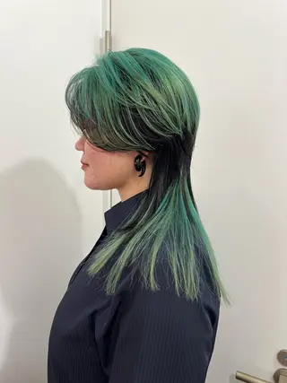 ロング 💥ウルフカット デザインあんな💥のヘアスタイル