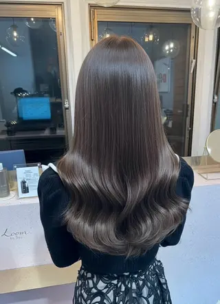 ロング カラー 新宿/韓国レイヤー/ 顔周りカット松本美晴のヘアスタイル