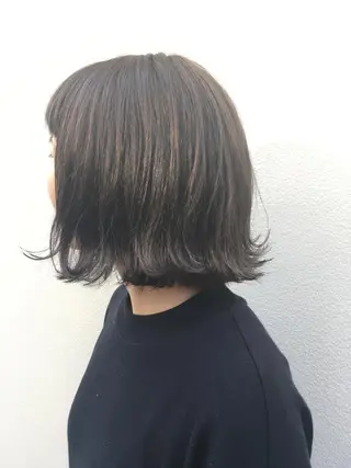 ミディアム カラー Lagom なかだのヘアスタイル
