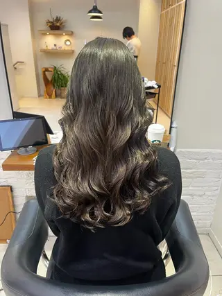 ロング コテ巻き風パーマ🫧 麻尋のヘアスタイル