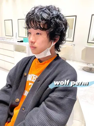 ショート パーマ メンズ BELLA/天王寺/ 似合わせ/木浦心のヘアスタイル