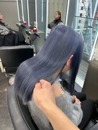 セミロング カラー ハイトーン /RYUUKI/栄のヘアスタイル