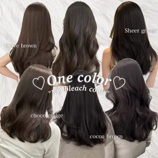 カラー 透ける透明感カラー 🤍anju🎀のヘアスタイル