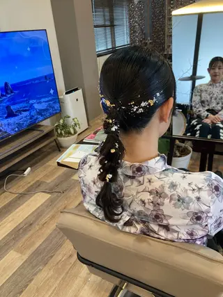 セミロング 中野 紹江のヘアスタイル