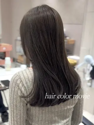 ミディアム カラー レイヤー/顔周り /透明感🩶高橋大のヘアスタイル