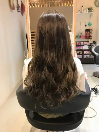 ロング カラー 関口 友行のヘアスタイル