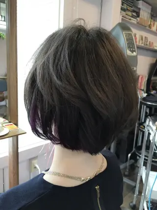 ショート ミディアム カラー 原宿サロン代表 デザインカラー伊藤卓のヘアスタイル