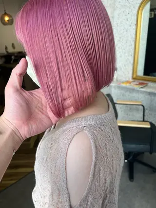 ショート カラー lani 天神大名/ブリーチのヘアスタイル