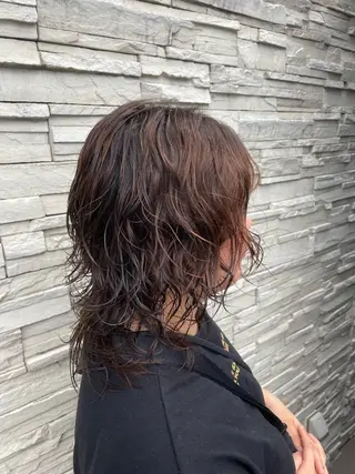 ミディアム パーマ 韓国ヘア/パーマ スタイル　北川玲聖のヘアスタイル