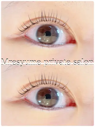 マツエク・マツパ Mresyume MAYUのマツエク・マツパデザイン