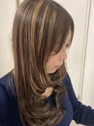ロング カラー ヘアアレンジ hair & spa Nalu所属・hair & spa Naluのヘアスタイル