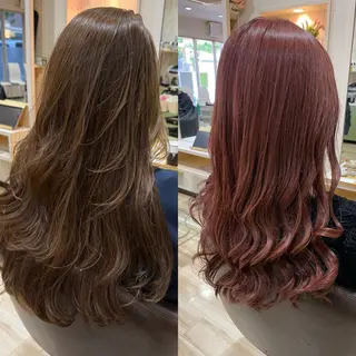 ロング カラー 🌈派手髪ハイトーン 🌈鈴木亮太🌈のヘアスタイル