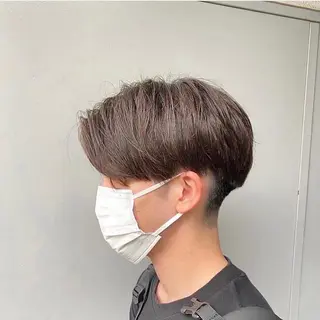 ショート カラー パーマ メンズ ベージュカラー💖 やすひろのヘアスタイル