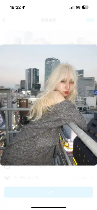 ロング カラー bloc japon所属・ﾌﾞﾚｲｽﾞ˚✧₊⁎ ﾚｲﾔｰToriのヘアスタイル