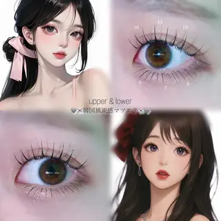 マツエク・マツパ 韓国風束感まつ毛♡ 住道/Reina🎀のマツエク・マツパデザイン