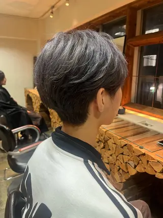 ショート メンズ 須藤　優真 レイヤーボブ　ウルフのヘアスタイル