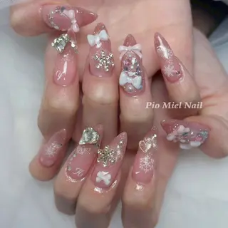 ネイル HANA 長さだしのネイルデザイン