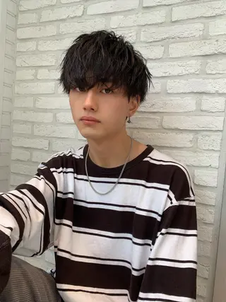 ショート パーマ メンズ ✨ハイライトの達人 ボブ/ショート/雪下のヘアスタイル