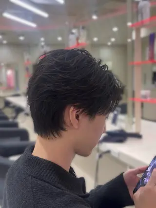 パーマ メンズ 暖色メンズレディース 🍓優 音のヘアスタイル