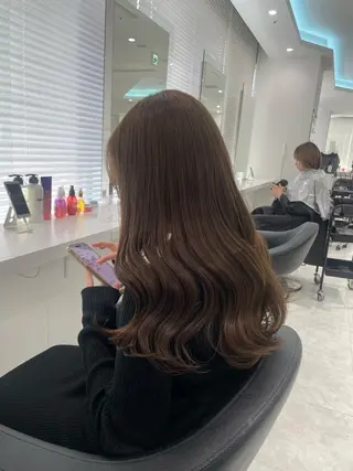 セミロング カラー 🌿透明感赤み消し Keishin🌿のヘアスタイル