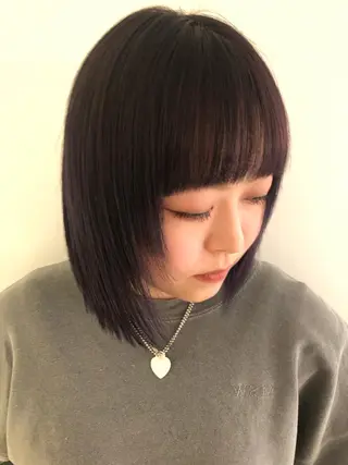 カラー ブリーチカラー🎀 韓国風/寺門美優のヘアスタイル