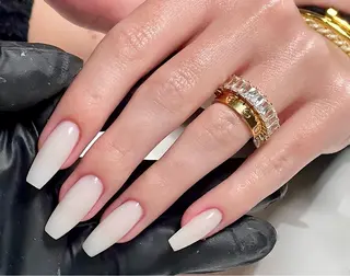 ネイル リボン、ガーリー パーツ放題専門店のネイルデザイン