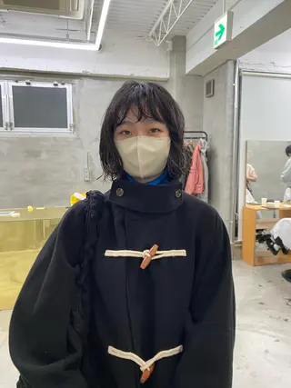 ミディアム カラー パーマ yiye 青山所属・無料カットモデル募集 🌱ひょうがのヘアスタイル