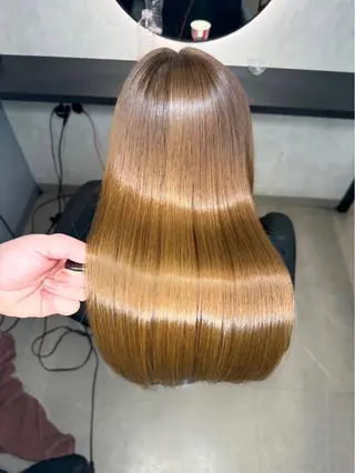 ロング カラー パーマ 新宿/韓国風レイヤー 髪質改善/ジャッキーのヘアスタイル