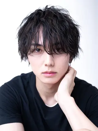 メンズ 渋谷駅/ボブパーマ/ レイヤー/ケンコウのヘアスタイル