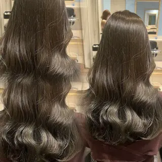 セミロング カラー 💖ダブルカラー/ ケアカラー/レナ💖のヘアスタイル