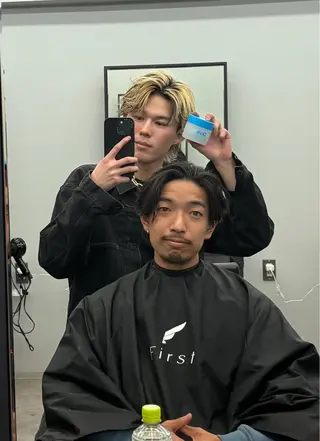 ショート カラー メンズ 後藤 優斗のヘアスタイル