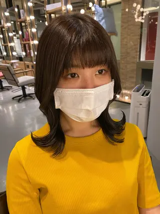 ミディアム unopulir   茶屋町店所属・unopulir 景山　凌のヘアスタイル