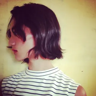 ミディアム カラー パーマ la fith所属・rico_by ヘアとアイブロウのヘアスタイル