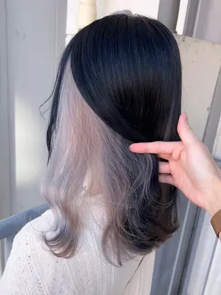 セミロング カラー ヘアアレンジ 公式🎠LAND 池袋店🎠のヘアスタイル